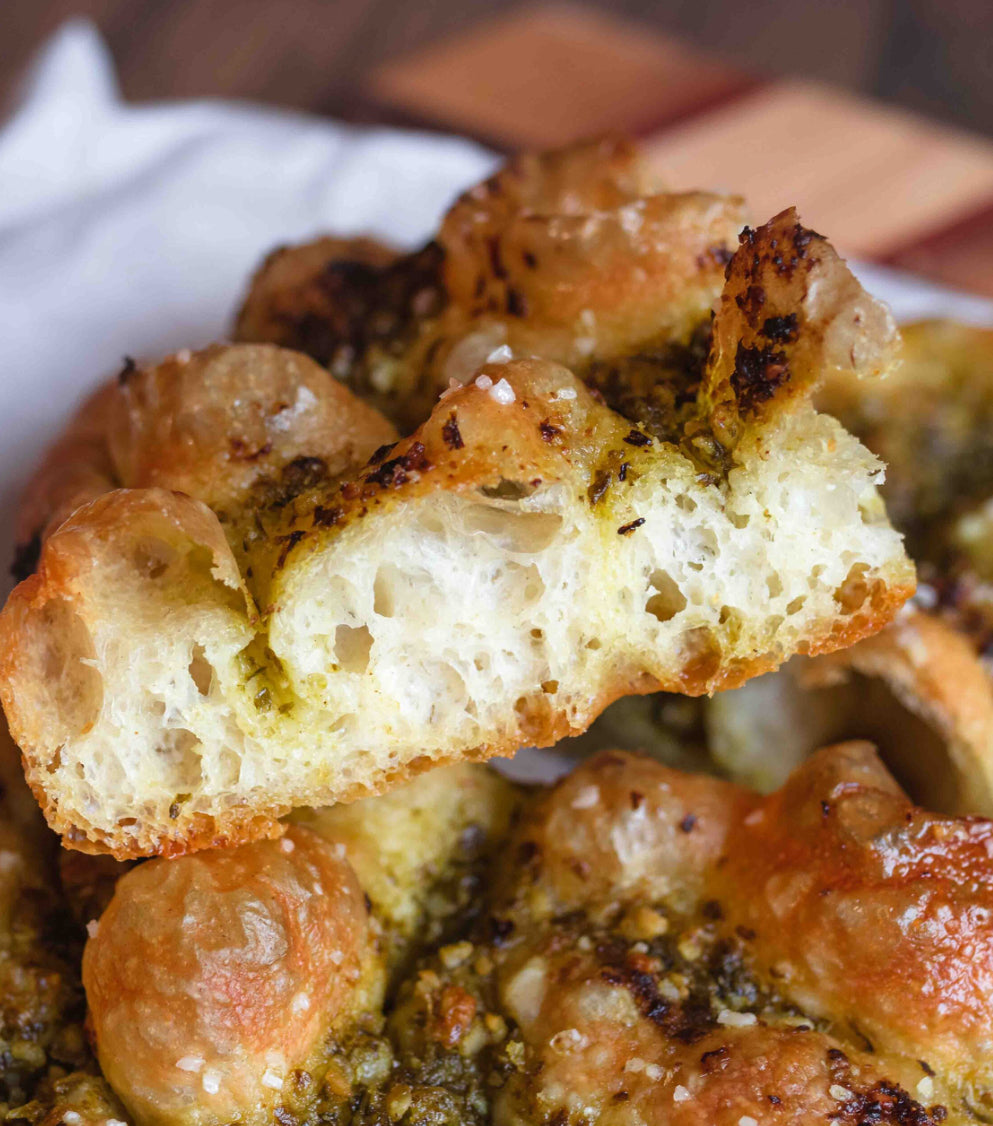 -Pesto,Tomatoes and Ricotta