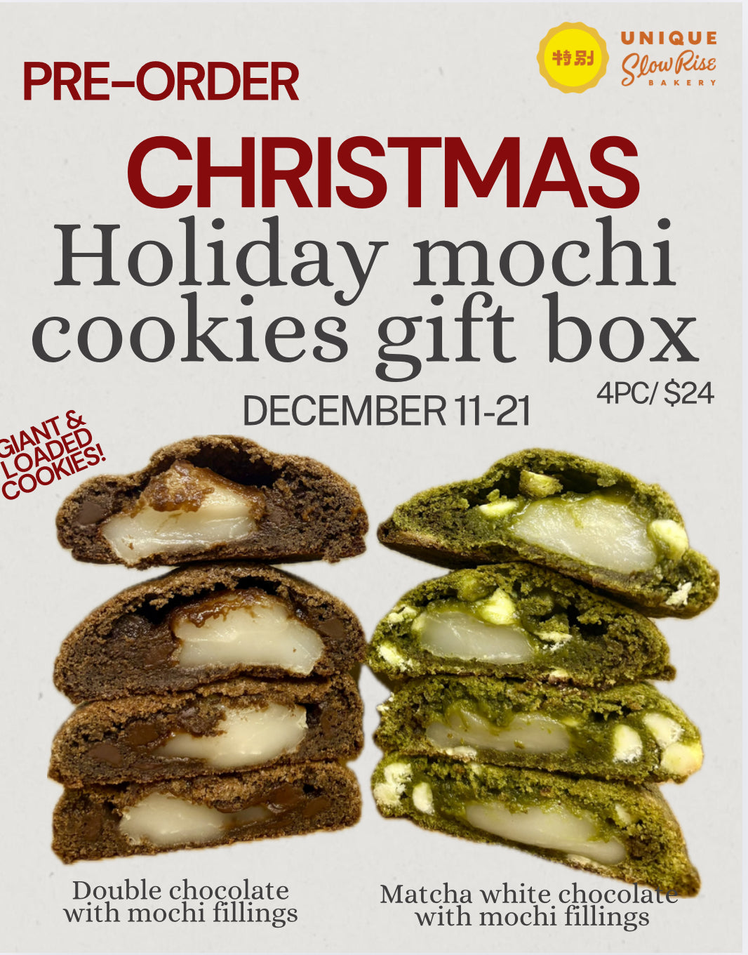 (PRE-ORDER)Christmas Mochi Cookie Gift Box